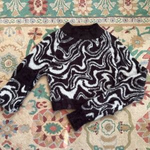 Urban Outfitters Mock Neck Cropped Sweater